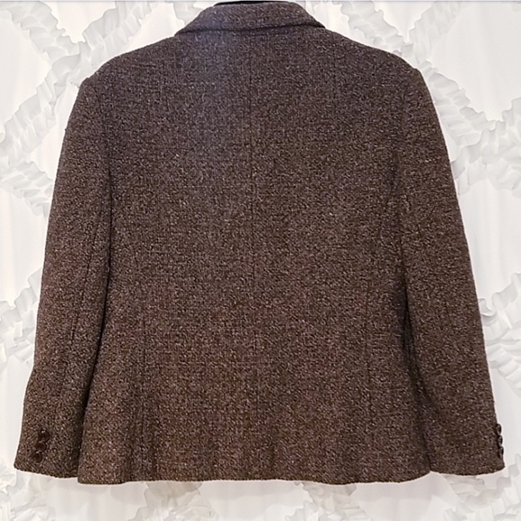 Vintage Anne Klein Brown Tweed Blazer - Picture 2 of 6